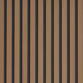Eucatex 5/16" x 48" x 96" Natural Oak Decorative Slat Wall Panel 0409-7007 - The H... | The Home Depot