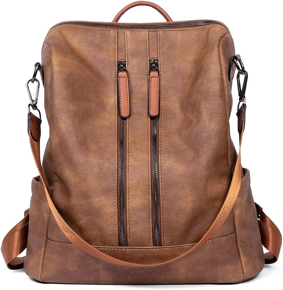 CLUCI Women Backpack Purse Leather Fashion Travel Casual Detachable Ladies Covertible Shoulder Ba... | Amazon (US)