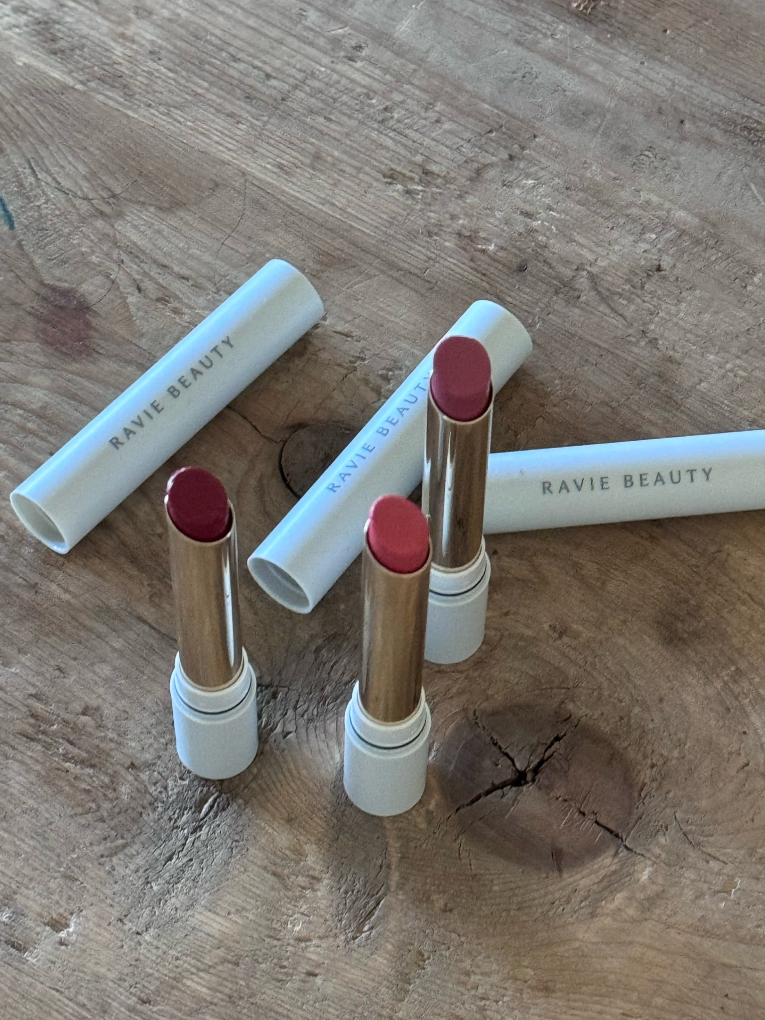Gorgeous New 🫦 Lipsticks!
Trio - rose, poppy, peony 
Makes a very cute gift ! #ad Ravie Beauty

#LTKBeauty