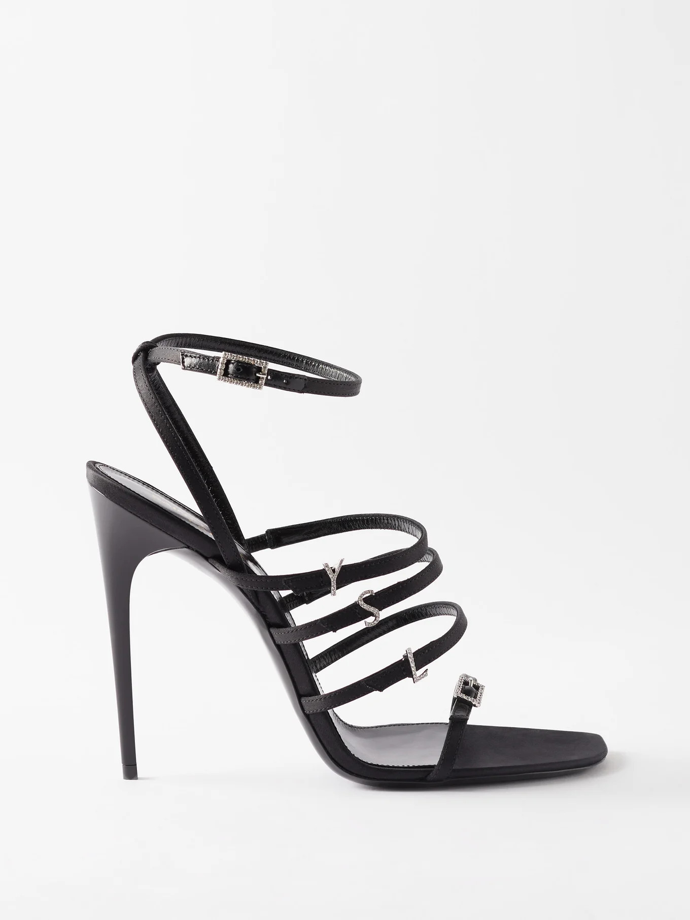 Jerry 110 crystal-embellished satin sandals | Matches (UK)