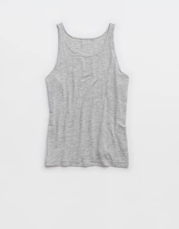 Superchill Modal Rib High Neck Bra Top | American Eagle Outfitters (US & CA)