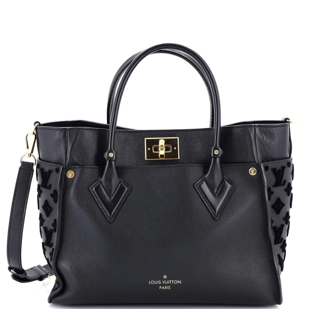 On My Side Tote Monogram Tuffetage Leather MM | Rebag