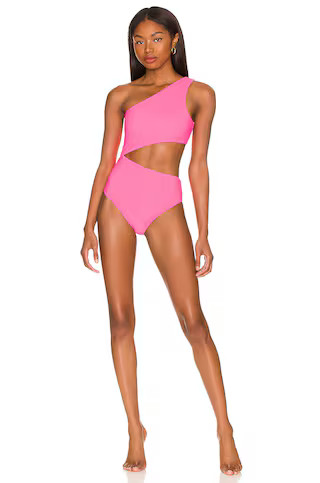 BEACH RIOT Celine One Piece in Neon Pink from Revolve.com | Revolve Clothing (Global)