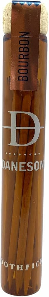 Daneson Bourbon Wooden Toothpicks Single Malt! Scotch Infused Flavored Toothpicks! Essence Of Bar... | Amazon (US)