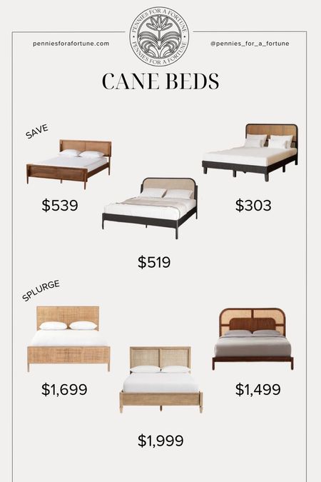 Cane beds are very on trend currently and such a great way to add texture and interest to your bedroom. 

#LTKfamily #LTKhome