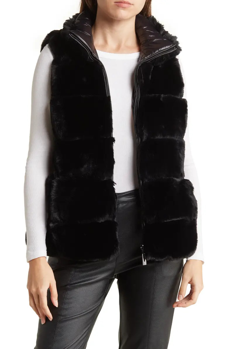 Via Spiga Reversible Faux Fur Vest | Nordstromrack | Nordstrom Rack