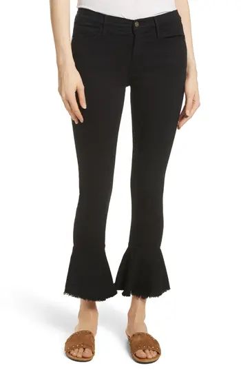 Women's Frame Le Skinny De Jeanne Flounce Skinny Jeans | Nordstrom