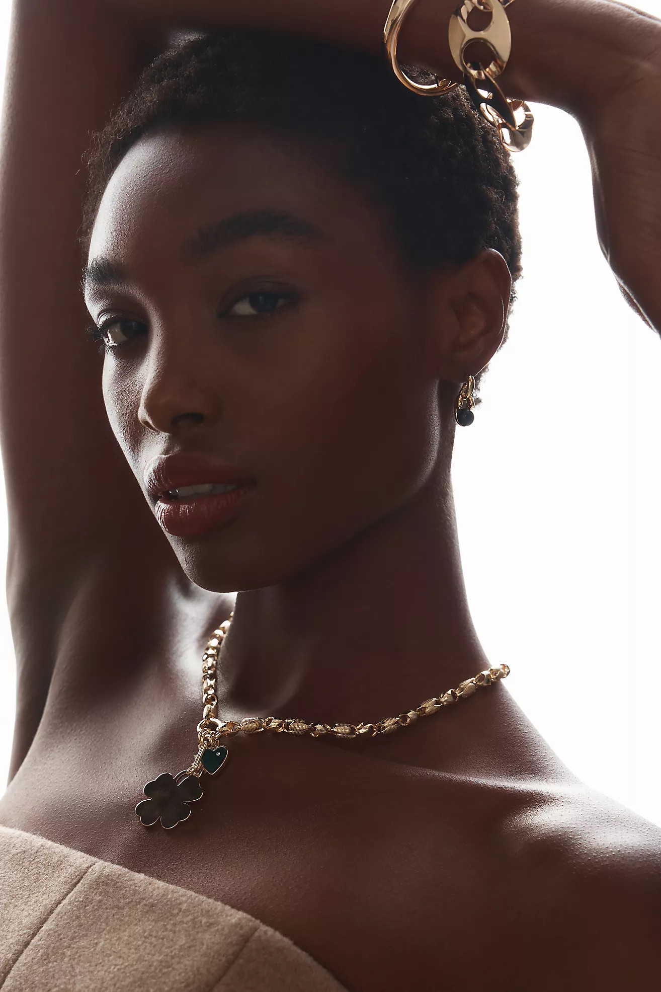 Four-Leaf Clover Charm Necklace | Anthropologie (US)