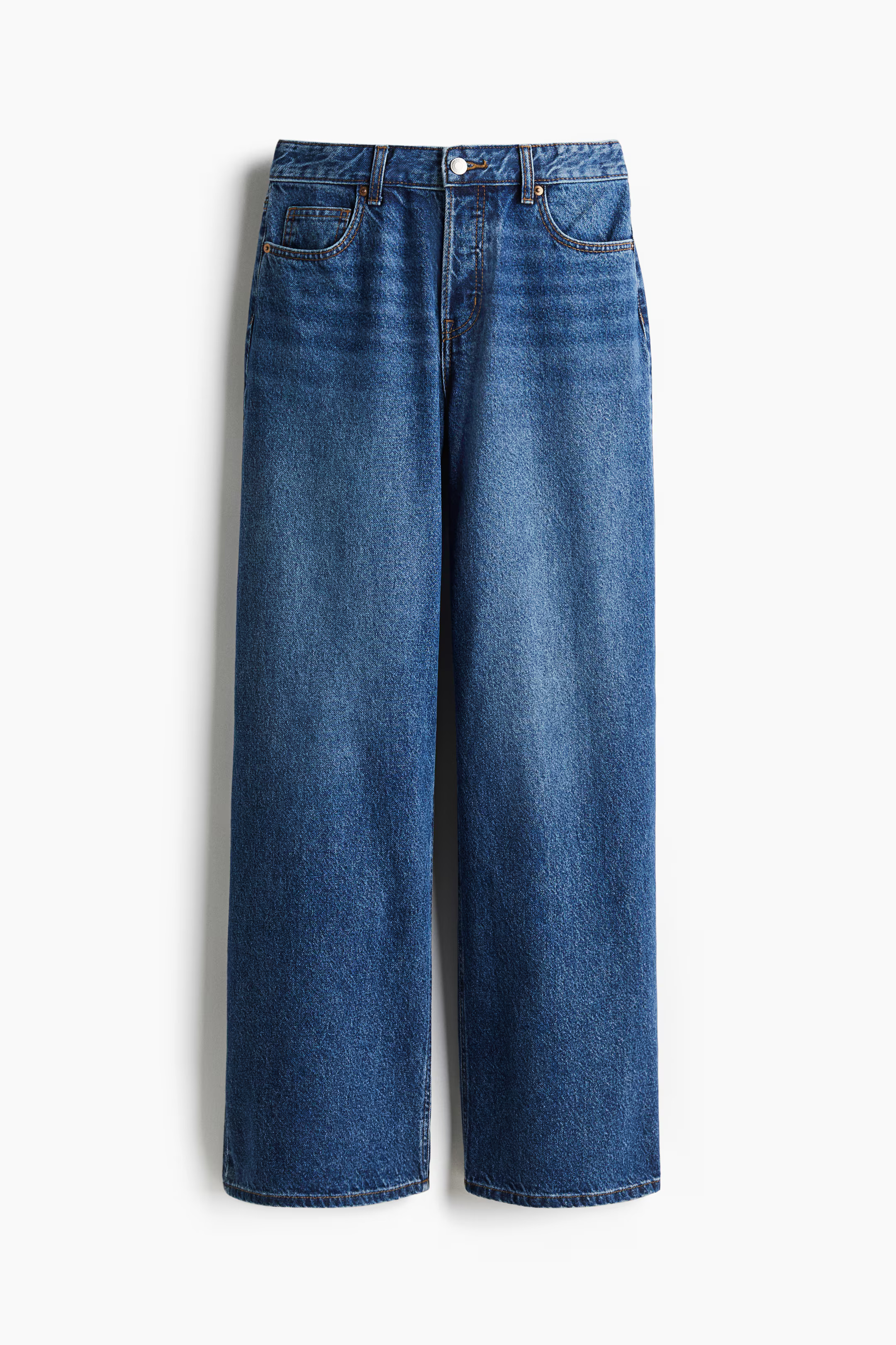 Wide-cut Jeans - Denim blue - Ladies | H&M US | H&M (US + CA)