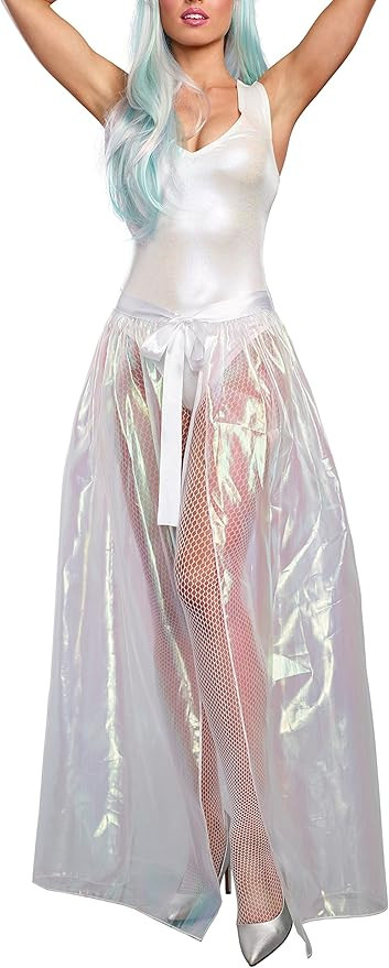Dreamgirl Women's Iridescent Sparkly Costume Maxi Skirt | Amazon (US)