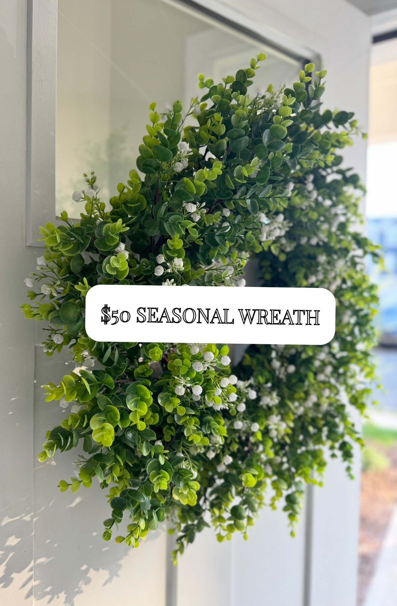 $50 eucalyptus X baby’s breath wreath?! Say no more! I love this wreath for any season, but especially during the transition from spring to summer 💚

#LTKSaleAlert #LTKSeasonal #LTKHome