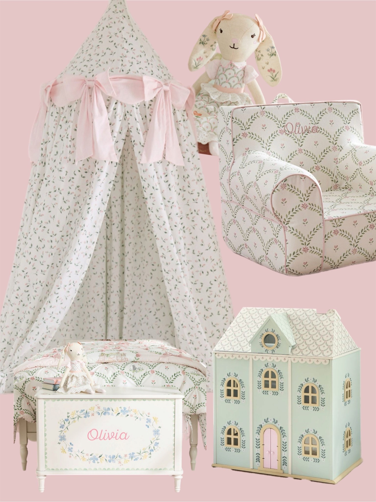 New at Pottery Barn Kids. The floral of our dreams! So beautiful. Grandmillenial style little girls room or nursery  

#LTKKids #LTKBaby #LTKHome