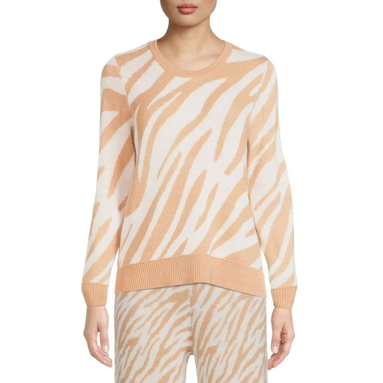 Time and Tru Women's Animal Print Top | Walmart (US)