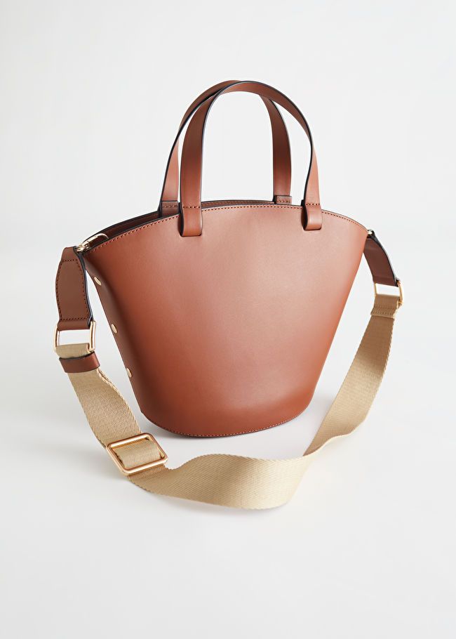 Small Structured Leather Tote Bag | & Other Stories US
