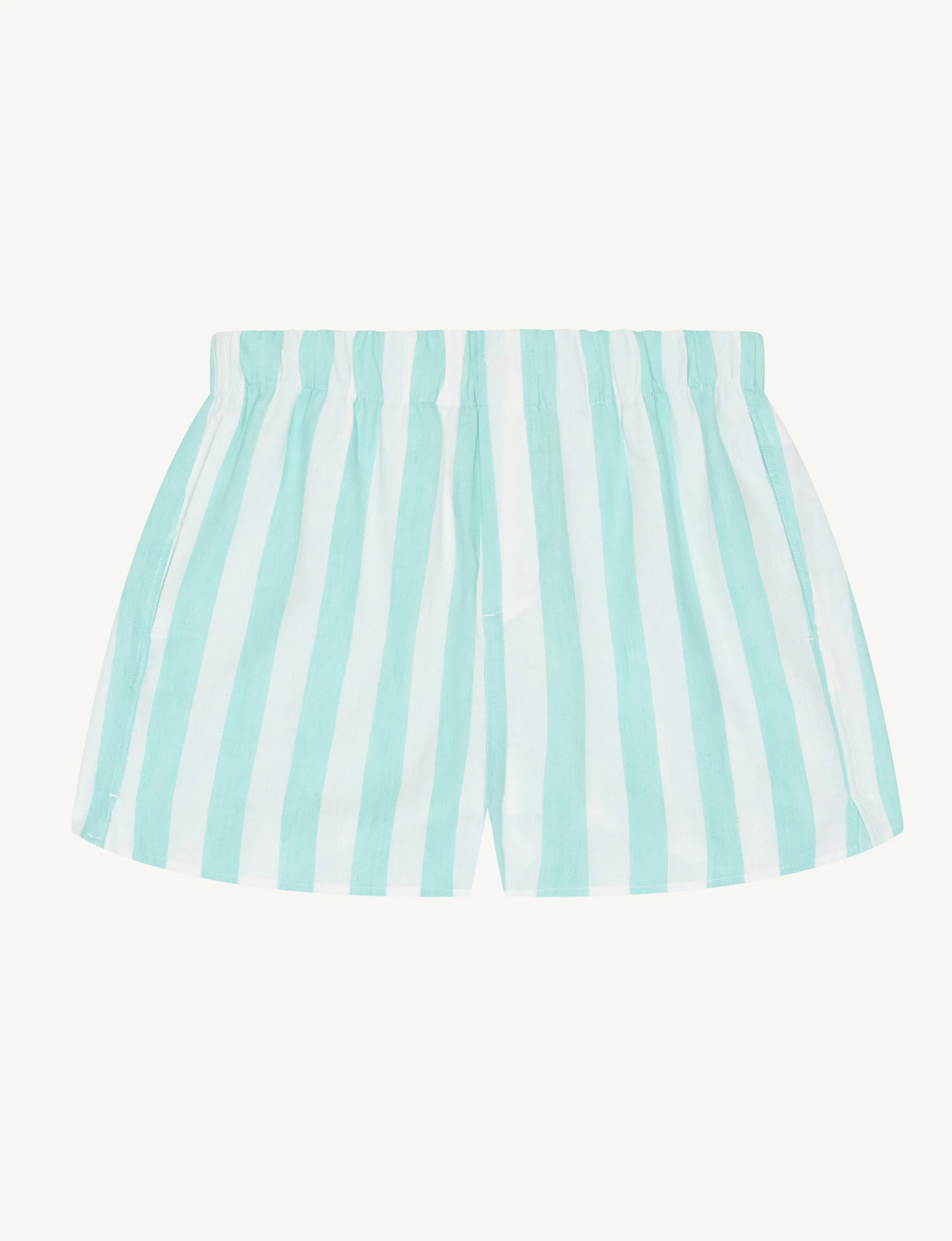 The Boxer: Weave, Mint Stripe | With Nothing Underneath