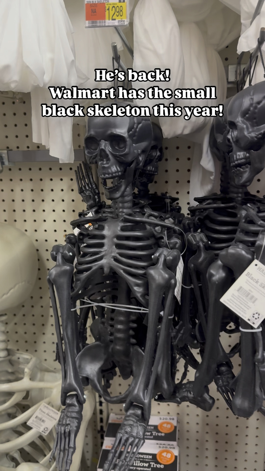 @walmart brought back this cutie 💀

Get him before it’s gone!! Only $12.97 🙌🏼

Follow me for more Halloween, Christmas and seasonal content! 🎃🌲🎅🏼🦇💀🦃

#diyhomedecor #diydecor #falldecorations
#diyfalldecor #falldecoratingideas #fallhomedecor
#falldecorating #halloweendecor #diyhalloween #halloweendecoration #spookyseason #halloweendiy #halloweeniscoming #spookyseason #walmarthome #walmartfinds #iywyk

#LTKSeasonal #LTKVideo #LTKFallSale