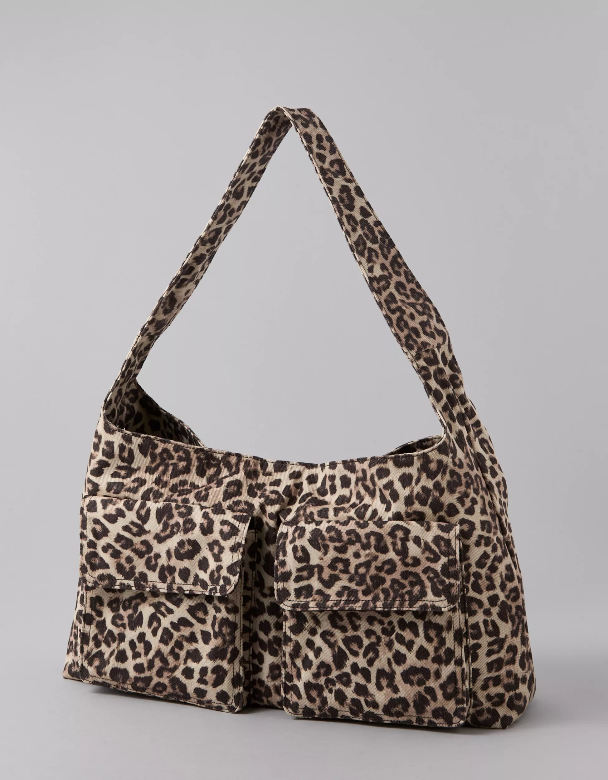 AE Slouchy Leopard-Print Hobo Bag | American Eagle Outfitters (US & CA)