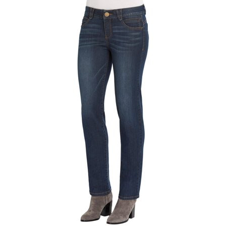 Democracy Womens Ab-solution 31 Straight Leg Jeans 16 Dark wash | Walmart (US)