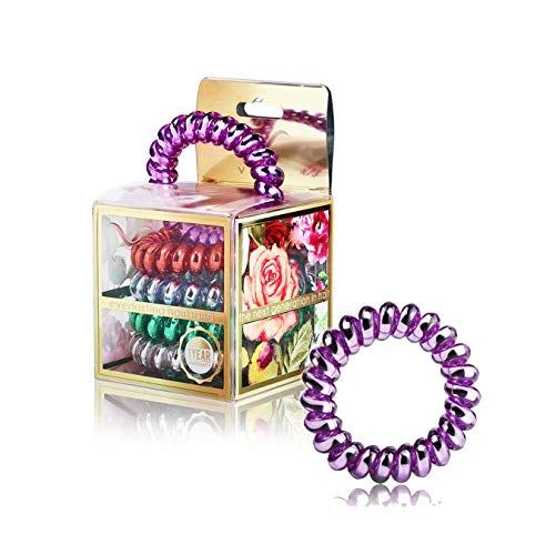 Vere 5PCS Everlasting Hairband - Lilac Pure Metal Blend, Metallic/Glitter Color : Spiral hair tie... | Amazon (US)