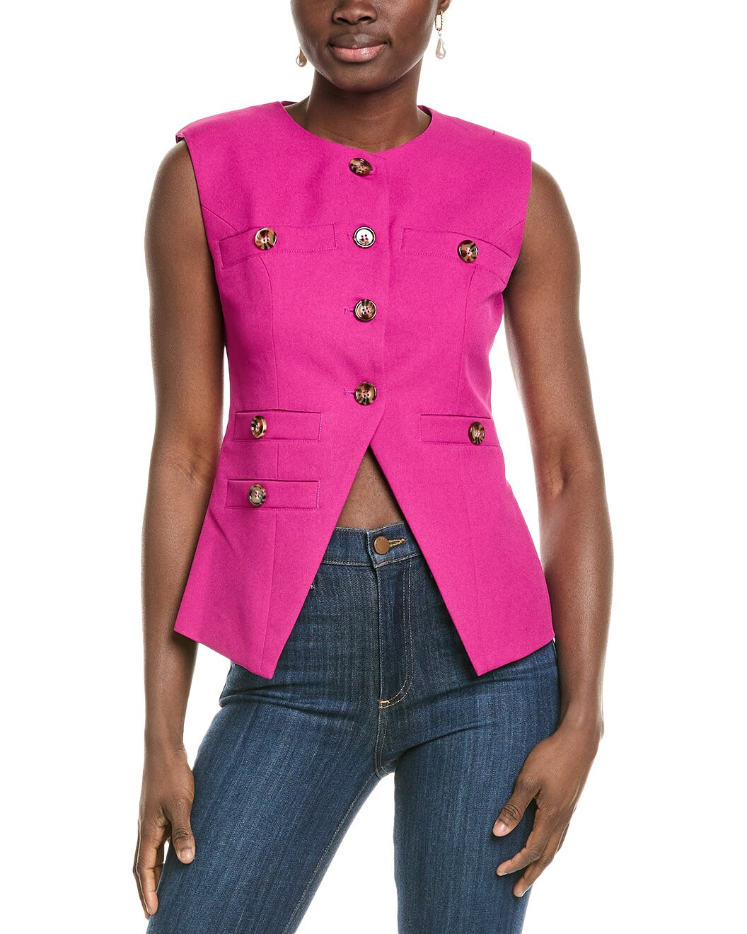 Button Detailed Vest | Rue La La