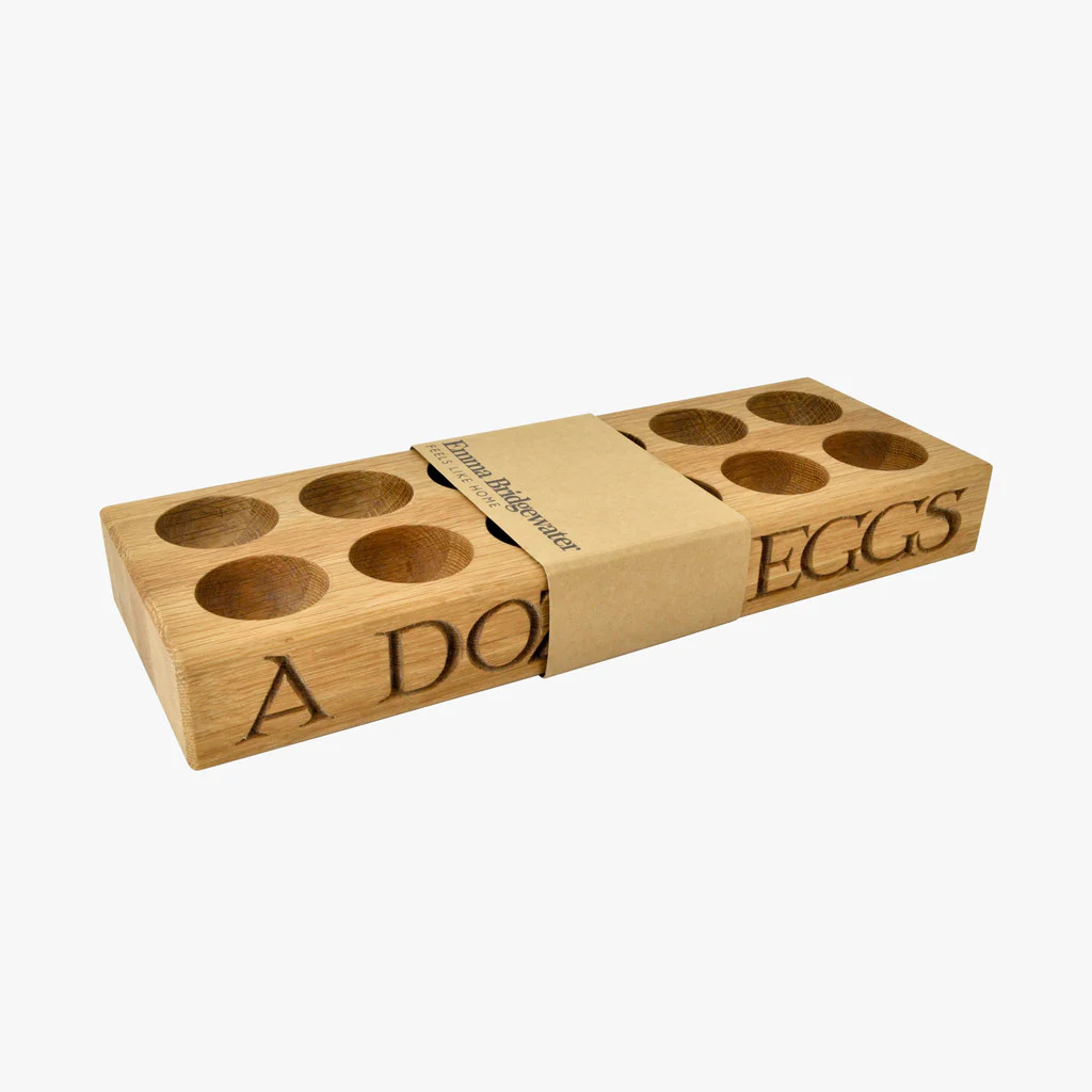 Black Toast Wooden Eggs Holder | Emma Bridgewater (UK)