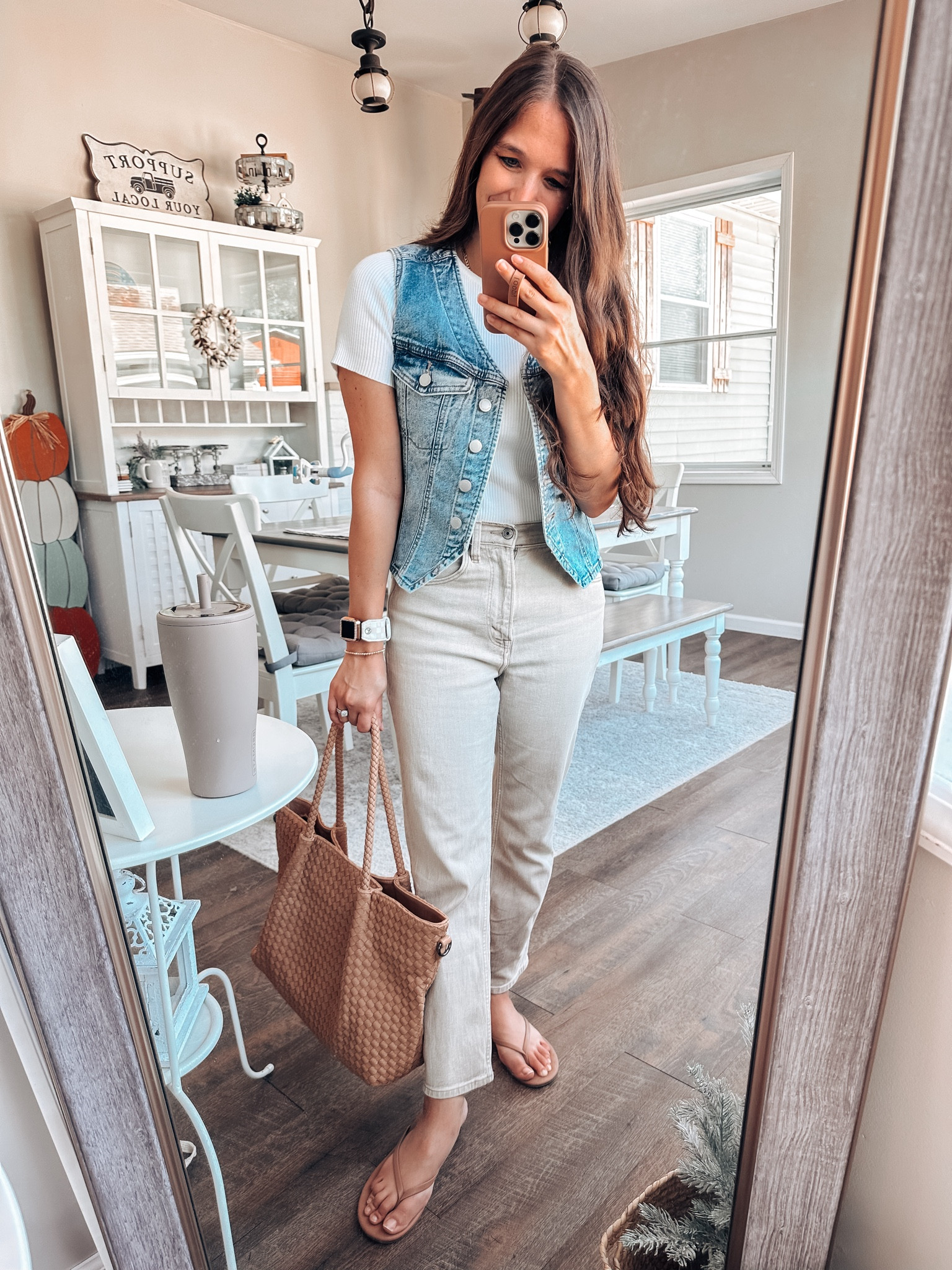 Church OOTD! Easy classic style! 
Ribbed Top small 
Vest XS 
Pants tts short 

#LTKFindsUnder100 #LTKStyleTip #LTKFindsUnder50