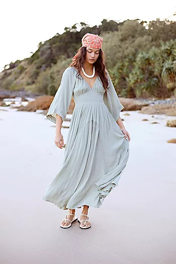 Dahlia Embroidered Maxi Dress | Free People (Global - UK&FR Excluded)