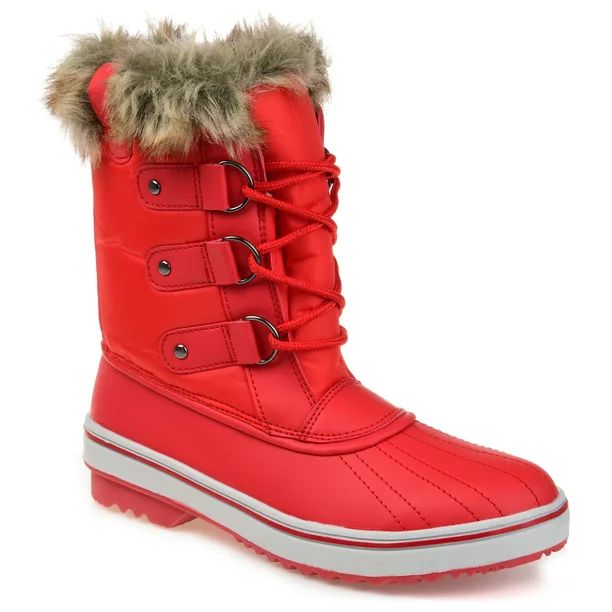 Womens Lined Lace-up Snow Boot - Walmart.com | Walmart (US)