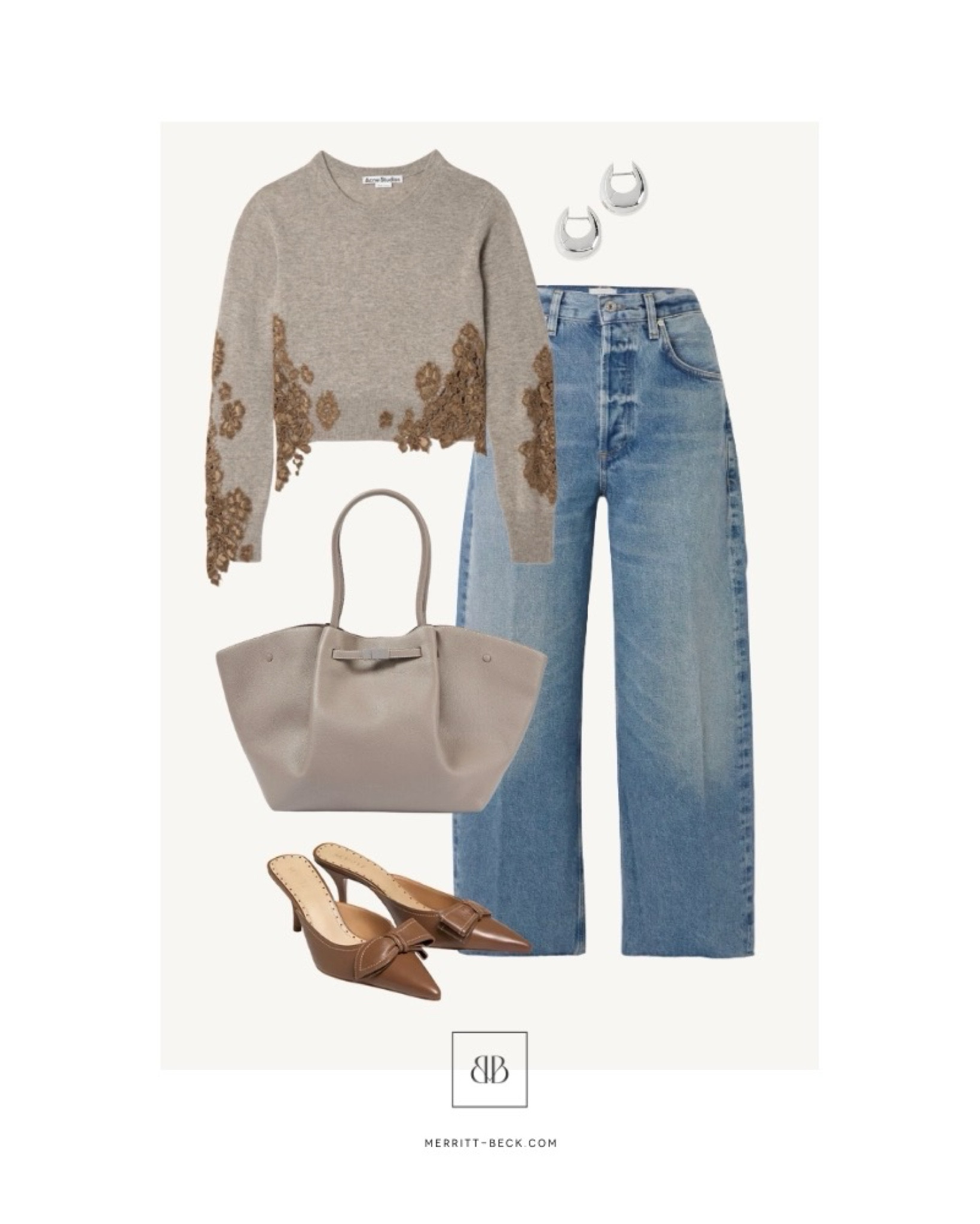 Love this lace trim sweater! Such a cute outfit idea for dinner this fall 🍁🍂

#LTKItBag #LTKStyleTip #LTKShoeCrush