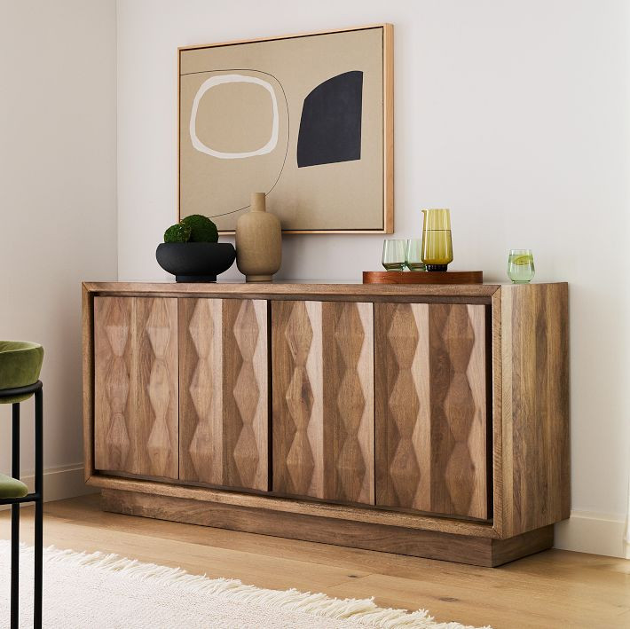 Carved Pattern Buffet (72") | West Elm (US)