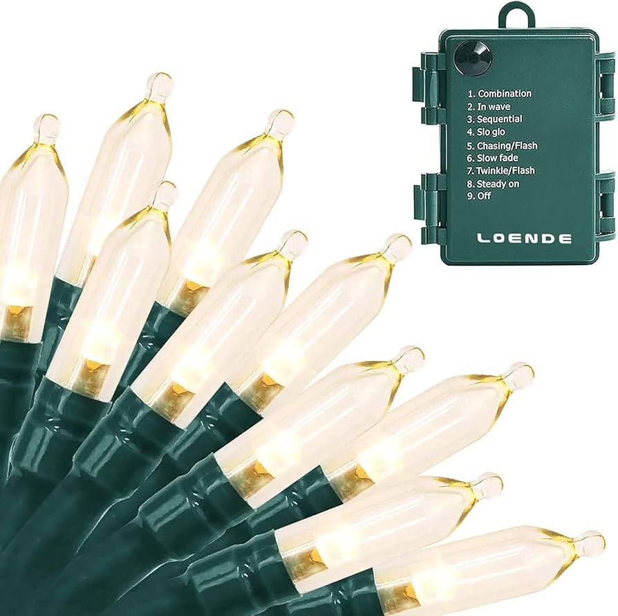 18ft 50 LED Battery Operated Christmas Lights, 8 Modes with Timer - Waterproof for Indoor & Outdo... | Amazon (US)