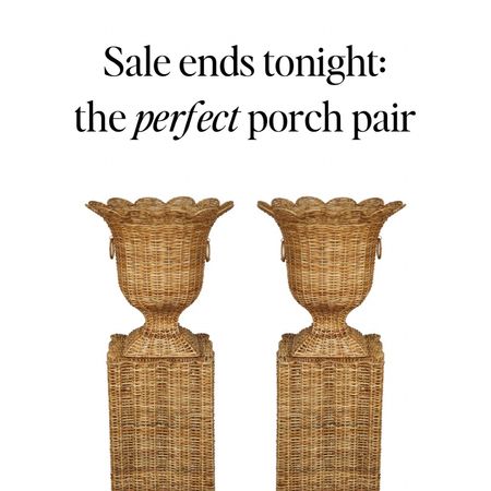 Wicker pedestal pair on sale.
Perfect porch decor. 


coastal finds, chinoiserie, blue and white, neiman marcus, nordstrom, belk, modern, bold, pop of color, anthro, anthropologie, home goods, marshalls, bloomingdales, serena lily, tabletop, table setting, set the table, summer decor, entertaining inspo, weekend sale, studio mcgee x target new arrivals, coming soon, new collection, fall collection, console table, bedroom furniture, dining chair, counter stools, end table, side table, nightstands, framed art, art, wall decor, rugs, area rugs, target finds, target deal days, outdoor decor, patio, porch decor, sale alert, pool decor, tj maxx, pillows, throw pillow, outdoor entertaining, patio inspo, outdoor furniture, coastal grandmother, amazon home, world market, ballard designs, opalhouse, wayfair finds, high end look for less, studio mcgee, target home, boho, modern coastal, grandmillenial, hearth and hand. Pb, pottery barn, crate and barrel, cane furniture, rattan, wicker


#LTKhome #LTKSeasonal #LTKstyletip