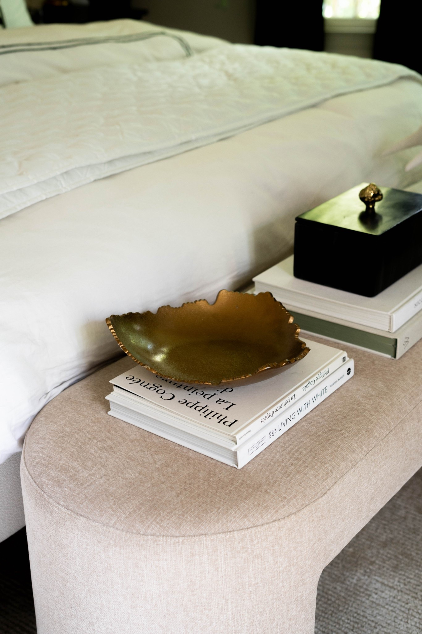 Add gold to the bedroom for a bit of warmth and drama!

#LTKSummerEdit #LTKStyleTip