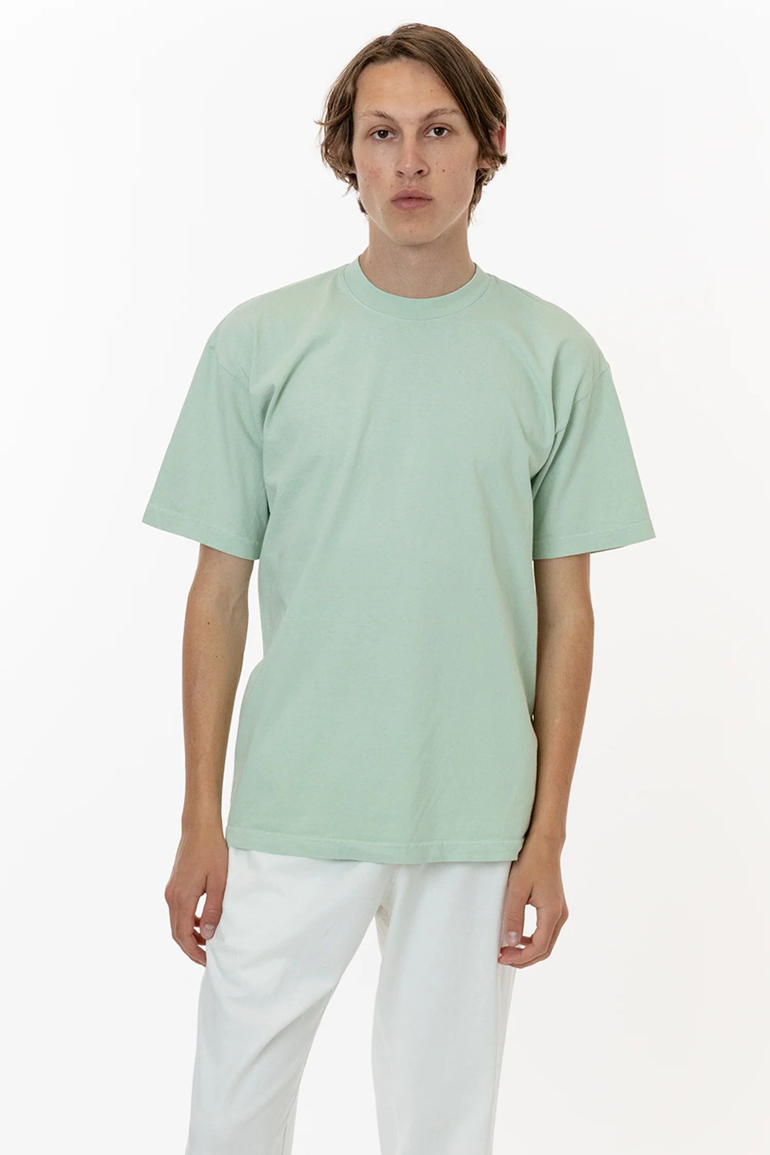 The 1801 - 6.5oz Garment Dye Crew Neck T-Shirt (Colors 1 of 3) | Los Angeles Apparel