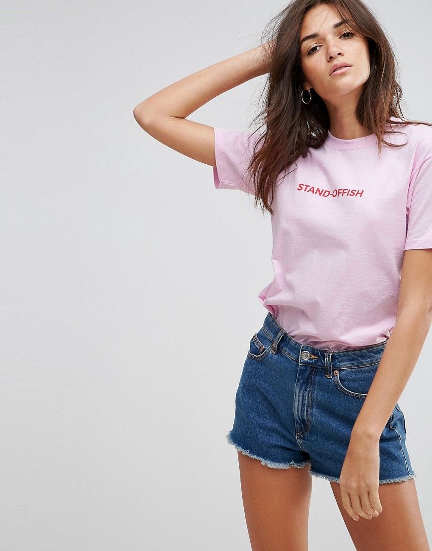 Adolescent Clothing Stand-Offish T Shirt - Pink | ASOS US