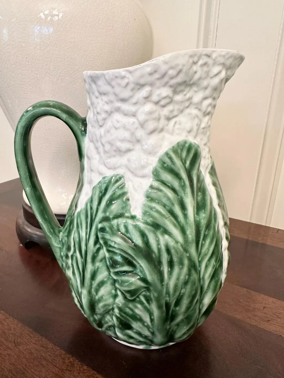 Vintage Cauliflower & Cabbage Lettuce Ware Pitcher - Etsy | Etsy (US)