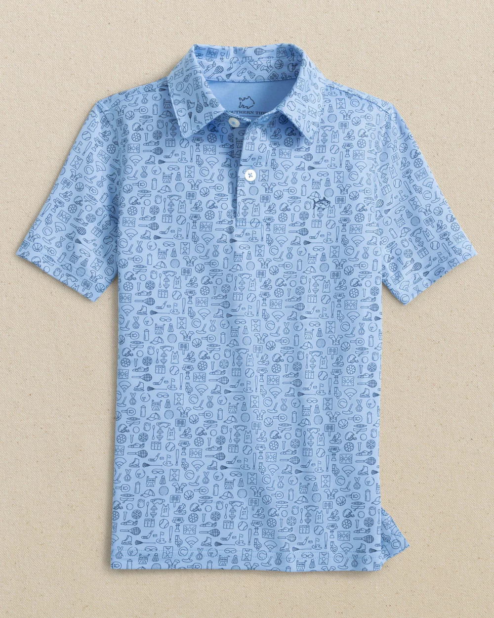 Boys Driver Finally Friday Printed Performance Polo | Southern Tide