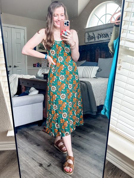 Continuing in my “sundress era” is this gorgeous floral midi! Perfect for these hot Texas summers and a perfect summer dress for a House of Colour “Blue Autumn” color season! #hoc #autumn #blueautumn 

#LTKSeasonal #LTKSaleAlert #LTKStyleTip