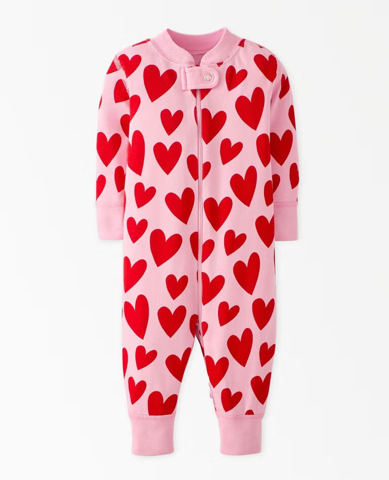 Playful Hearts on Pink Lilac | Hanna Andersson