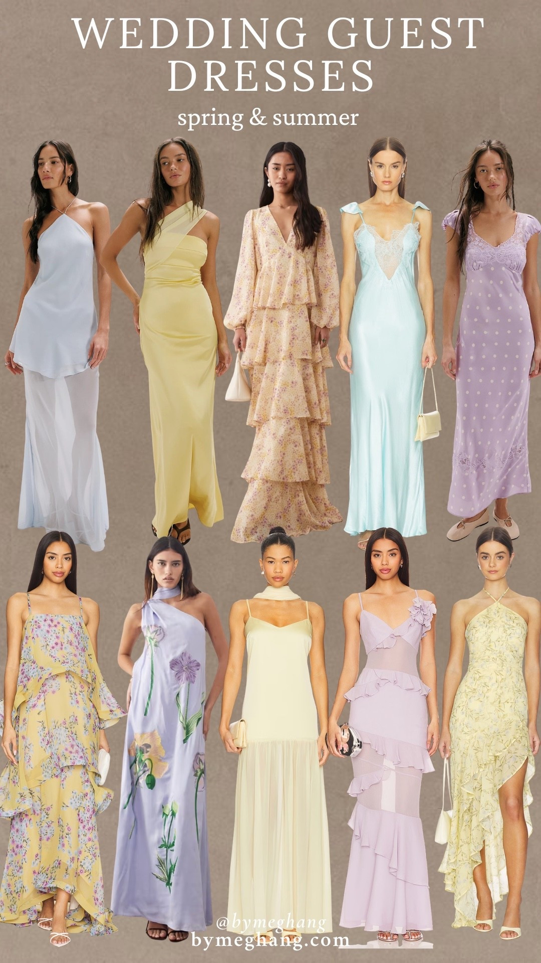 Spring and summer wedding guest dresses 

#LTKWedding