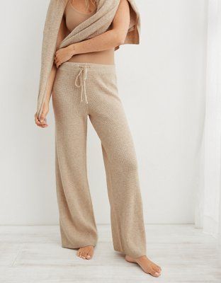 Aerie CozyUp Waffle Skater Pant | American Eagle Outfitters (US & CA)