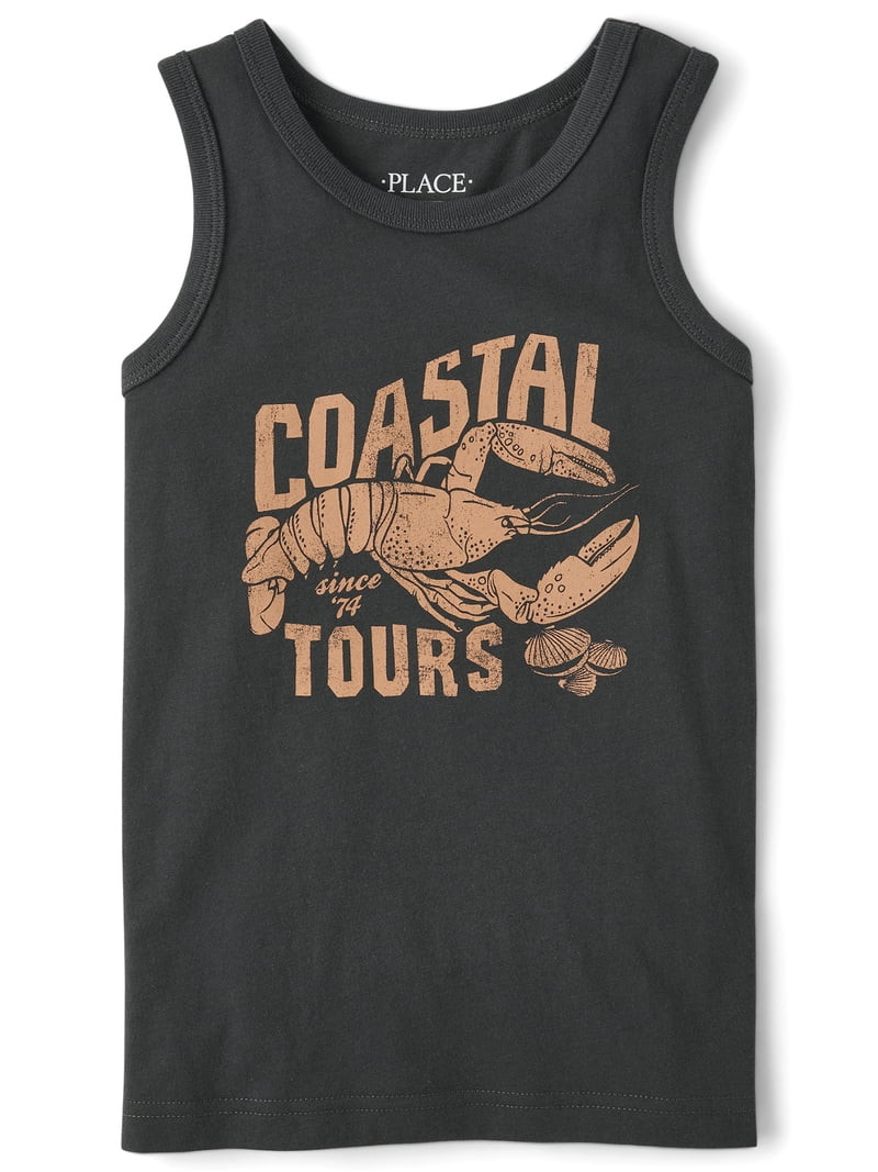 The Children's Place Boys Sleeveless Graphic Print Tank Top, Sizes XS-XXL | Walmart (US)