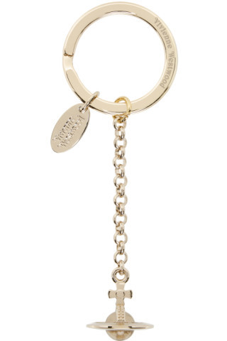 Gold Hanging Orb Keychain | SSENSE