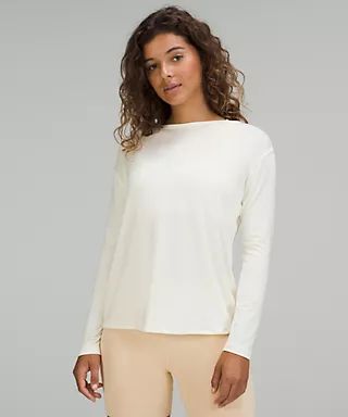 Modal-Blend Open-Back Long Sleeve Shirt | Lululemon (US)