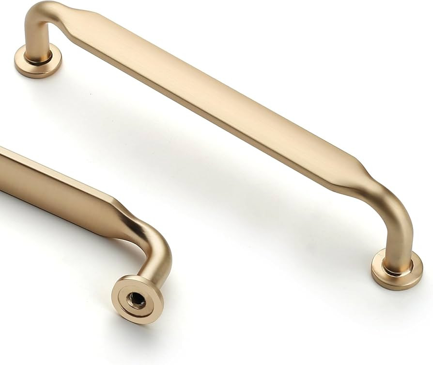 Asidrama 10 Pack 5 Inch(128mm) Brushed Brass Kitchen Cabinet Handles, Cabinet Pulls Kitchen Cabin... | Amazon (US)