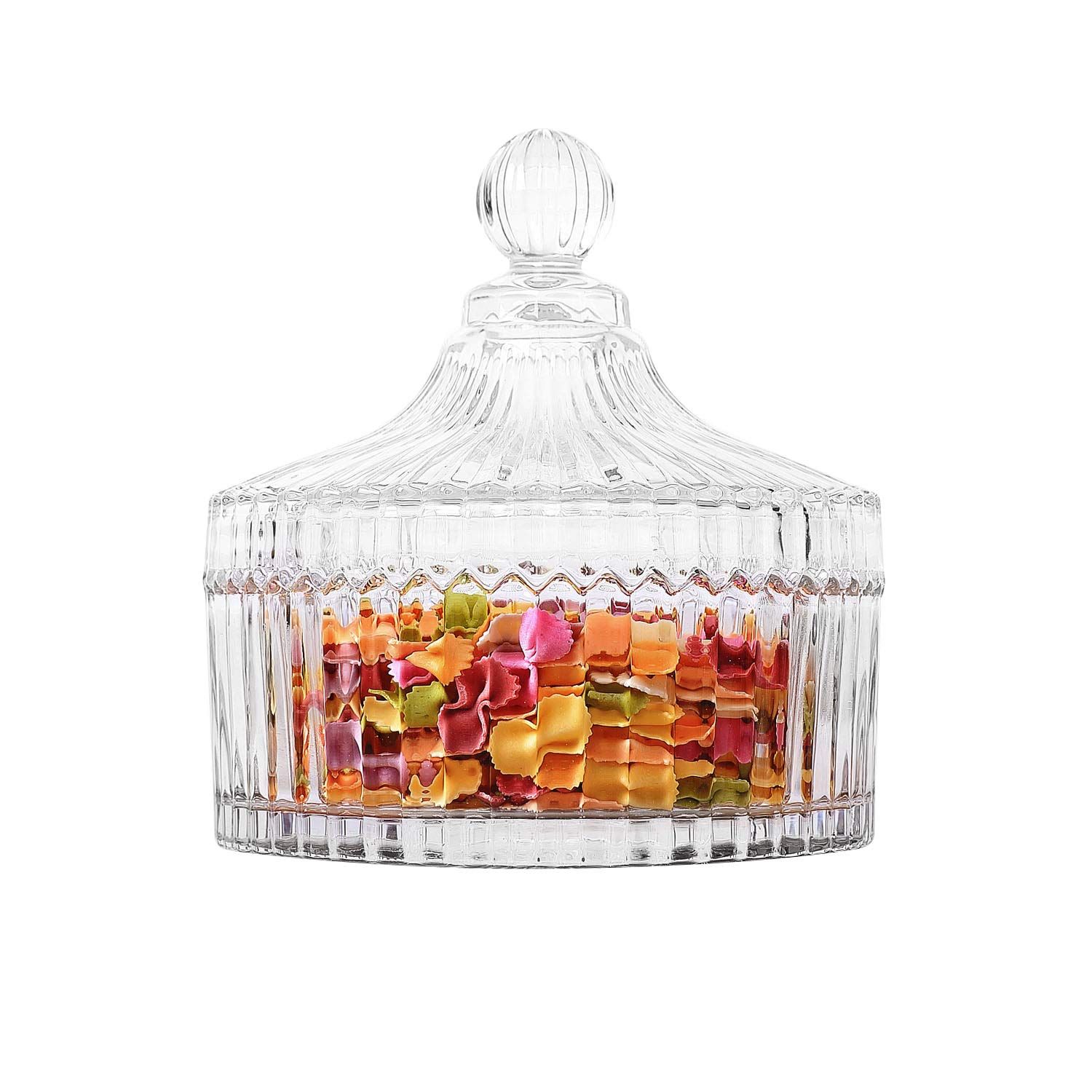 ComSaf Crystal Candy Dish with Lid, Candy Bowl with Lid, Glass Candy Jar, Gift for Christmas, Bir... | Amazon (US)