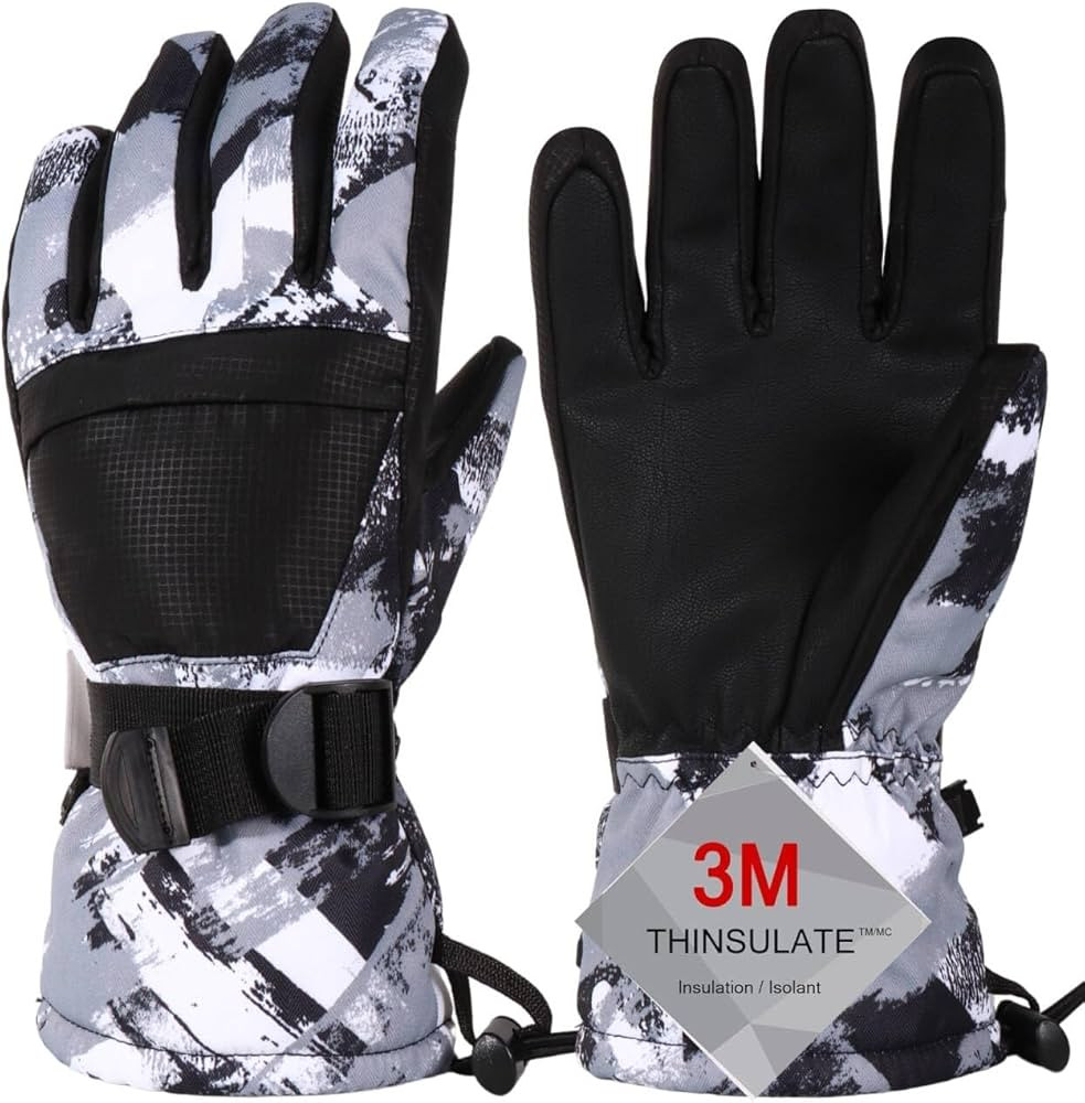 Ski Gloves, Warmest Waterproof and Breathable Snow Gloves for Cold Weather, Fits Both Men & Women... | Amazon (US)