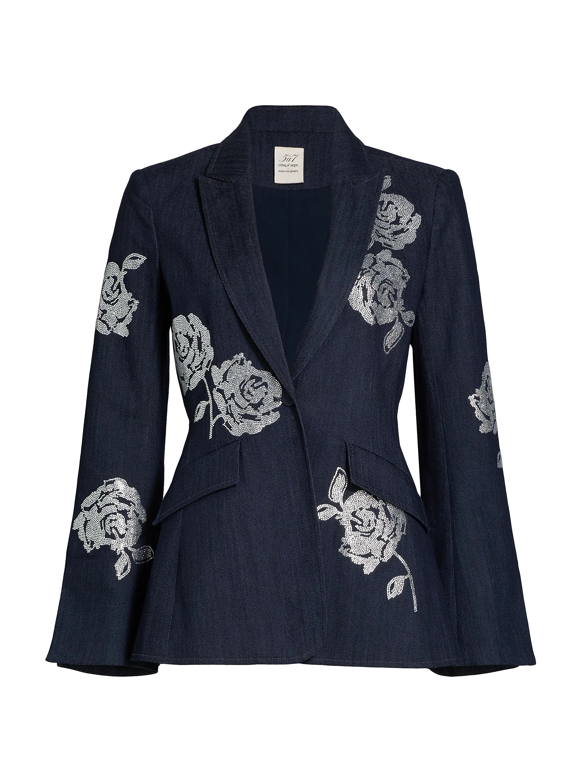 Cheyenne Crystal Roses Blazer | Saks Fifth Avenue