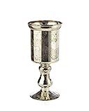 Serene Spaces Living Silver Mercury Glass Cup Vase, Single | Amazon (US)