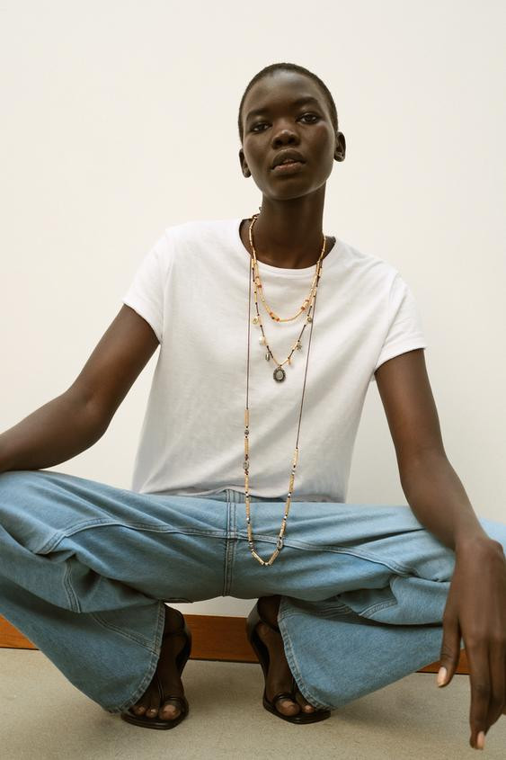 PACK OF 3 CORD NECKLACES WITH CHARMS AND JEWELS | Zara US